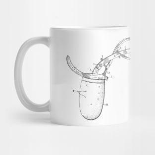 Restrainer Mits Vintage Patent Hand Drawing Mug